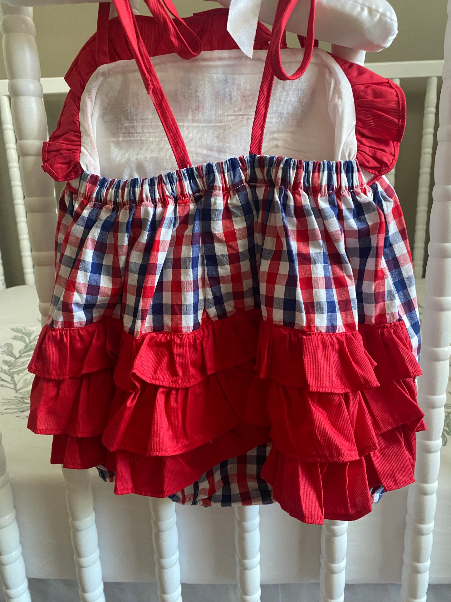 July 4th girls firework bubble with Ruffles